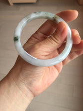 Load image into Gallery viewer, 57.7mm certified Type A 100% Natural green yellow brown white slim Jadeite Jade bangle BS89-6674