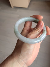 Load image into Gallery viewer, 57.5mm Certified Type A 100% Natural icy watery white purple black brown Jadeite Jade bangle BL58-7034