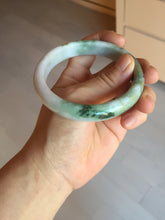 Load image into Gallery viewer, 60mm certificated Type A 100% Natural dark green/brown/purple/black Jadeite Jade bangle BG238-3280