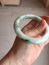Load image into Gallery viewer, 54mm Certified 100% natural Type A sunny green/white  jadeite jade bangle BK97-0352