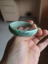 Load image into Gallery viewer, 52.5mm certified 100% natural Type A sunny green red yellow thin jadeite jade bangle GL19-1-4129