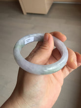 Load image into Gallery viewer, 55.4mm certified Type A 100% Natural icy watery green/purple Jadeite Jade bangle AU16-0853