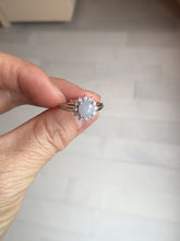 Load image into Gallery viewer, 100% natural type A icy watery light green sunny green brown red clear four-prong jadeite jade ring group PC9