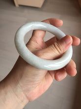 Load image into Gallery viewer, 58mm Certified Type A 100% Natural white chubby round cut Jadeite Jade bangle AX124-4586