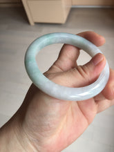 Load image into Gallery viewer, 56.5mm certified 100% natural type A white/light green white purple jadeite jade bangle AH104-0524