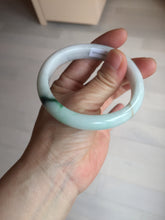 Load image into Gallery viewer, 53.5mm 100% natural certified sunny green brown pink oval jadeite jade bangle BN29-8348