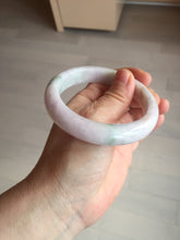 Load image into Gallery viewer, 57.5mm Certified Type A 100% Natural sunny green/white/purple Jadeite Jade bangle BL5-0369