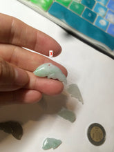 Load image into Gallery viewer, 100% Natural sunny green/white/ice clear/brown jadeite Jade baby dolphin pendant AX30 add on item