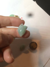 Load image into Gallery viewer, 100% natural type A sunny green jadeite jade Willow leaf/petal pendant group AC80