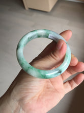 Load image into Gallery viewer, 53.7mm Certified 100% natural Type A sunny green purple jadeite jade bangle BQ33-4150