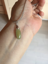 Load image into Gallery viewer, 100% natural type An icy watery light purple green white blessed melon 福瓜) Jadeite Jade pendant group BP58