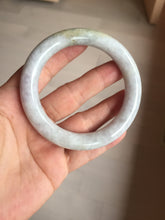 Load image into Gallery viewer, 56.7mm Certified 100% natural Type A white/purple/brown/yellow chubby round cut jadeite jade bangle BQ37-5803