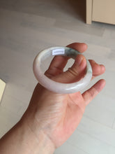 Load image into Gallery viewer, 52.8mm Certified Type A 100% Natural dark green/white/purple Jadeite Jade bangle BL83-4052