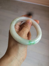 Load image into Gallery viewer, 59.8mm Certificated Type A 100% Natural white/sunny green/purple jadeite jade bangle AZ5-9139