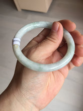 Load image into Gallery viewer, 55mm Certified Type A 100% Natural light green yellow round cut Jadeite Jade bangle Q134-2846