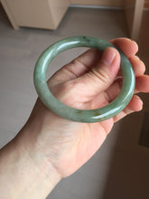 Load image into Gallery viewer, 55mm certified 100% natural Type A dark green round cut jadeite jade bangle PB121-3449