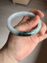 Load image into Gallery viewer, 51.5mm certified Type A 100% Natural sunny green purple oval Jadeite Jade bangle BN43-5137