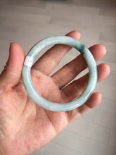 Load image into Gallery viewer, 56.8mm Certified Type A 100% Natural light green/yellow/red strawberry jelly Jadeite Jade bangle AA87-3950