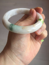 Load image into Gallery viewer, 56.5mm certified 100% natural Type A green purple brown jadeite jade bangle G77-5703