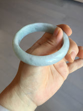 Load image into Gallery viewer, 57mm Certified type A 100% Natural light green white Jadeite bangle AX141-0794
