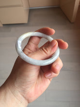 Load image into Gallery viewer, 54mm certified 100% natural Type A light yellow/white/purple/black(Wuji) round cut jadeite jade bangle BS9-9567