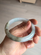 Load image into Gallery viewer, 57.5mm Certified Type A 100% Natural white/light purple/brown Jadeite Jade bangle BM51-7048