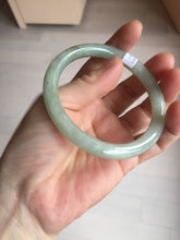 Load image into Gallery viewer, 58.6mm Certified Type A 100% Natural light green/brown round cut Jadeite Jade bangle AR108-4511