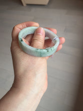 Load image into Gallery viewer, 51.8mm Certified type A 100% Natural green/purple Jadeite Jade square bangle F111-7277