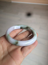 Load image into Gallery viewer, 50.5mm Certified Type A 100% Natural light purple/green oval shape Jadeite Jade bangle AY9-5293