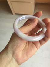 Load image into Gallery viewer, 57.5mm certified 100% natural type A light green/purple/yellow(FU LU SHOU)  jadeite jade bangle BN82-8715