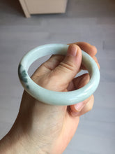 Load image into Gallery viewer, 55.5mm certified 100% natural Type A green white jadeite bangle PD154-6315