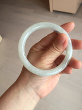 Load image into Gallery viewer, 58.9mm certified 100% natural type A icy watery light green white round cut jadeite jade bangle BS83-(1099)
