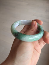 Load image into Gallery viewer, 51.5mm certified 100% natural Type A sunny green/purple/yellow(FU LU SHOU)  jadeite jade bangle BK45-5080