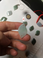 Load image into Gallery viewer, 100% natural type A jadeite jade icy Willow leaf bead KS97