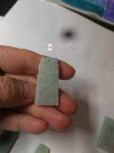 Load image into Gallery viewer, 100% Natural type A icy watery light green/sunny green Jadeite Jade safe and sound pendant BF97