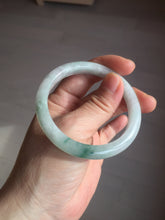 Load image into Gallery viewer, 52.8mm Certificated 100% natural type A sunny green/white jadeite jade bangle AU30-1325