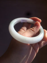 Load image into Gallery viewer, 56mm Certified Type A 100% Natural dark green/white//black Jadeite Jade bangle BK39-8357