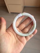 Load image into Gallery viewer, 55.3mm certified 100% natural Type A light green purple brown round cut jadeite jade bangle BS111-2543