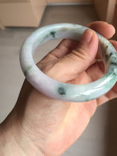 Load image into Gallery viewer, 55.6mm Certified type A 100% Natural sunny green/purple/yellow(Fu LU SHOU) Jadeite bangle BN41-5127