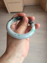 Load image into Gallery viewer, 53.5mm certified 100% natural Type A sunny green dark green purple jadeite jade bangle AA34-4258
