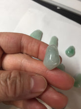 Load image into Gallery viewer, 100% Natural type A icy watery sunny green jadeite Jade bamboo/blessing melon pendant BM56