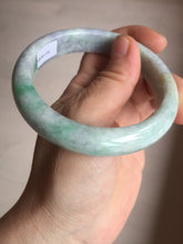 Load image into Gallery viewer, 59mm Certified Type A 100% Natural sunny green purple Jadeite Jade bangle BP38-1181