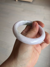 Load image into Gallery viewer, 53.5mm 100% natural certified light green purple pink jadeite jade bangle BN34-4503