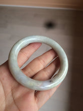 Load image into Gallery viewer, 56.8mm certified 100% natural type A light green/purple/yellow round cut jadeite jade bangle D121-8931