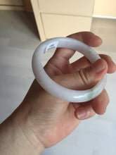 Load image into Gallery viewer, 56mm certified 100% natural type A icy watery green/purple jadeite jade bangle BN90-3561