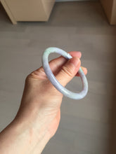 Load image into Gallery viewer, 58mm certified 100% natural Type A light green purple round cut jadeite bangle PB250-5664
