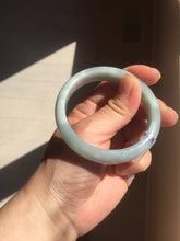 Load image into Gallery viewer, 53.5mm certified 100% natural type A light green white blue jadeite jade bangle BQ22-3791