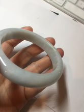 Load image into Gallery viewer, 56.9mm Certified Type A 100% Natural light green white Jadeite bangle X156