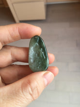 Load image into Gallery viewer, 100% natural green/blue/gray/yellow Guatemala jadeite jade Zen(悟道) pendant BF148