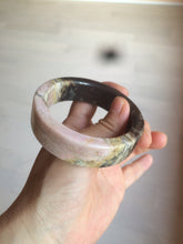 Load image into Gallery viewer, 55.2mm 100% natural pink/yellow/dark red/black time series(时光系列) Square style rose stone (Rhodonite)square bangle XY85
